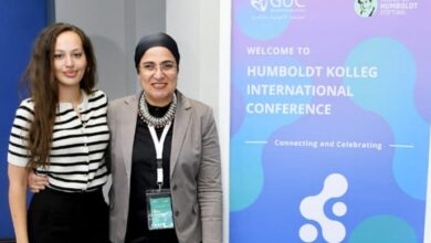 Photo of طالبة بالجامعة الألمانية الدولية تصمم الهوية البصرية لمؤتمر دولي عن المرأة في العلوم والاستدامة