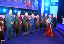 Photo of مرزوق “و ” ربيع ” يشهدان حفل تخرج كليات طب الأسنان والصيدلة والهندسة بجامعة الدلتا 