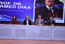 Photo of رئيس جامعة عين شمس يشهد اللقاء التعريفي لطلاب الدفعة الأولى بكلية الطب بجامعة عين شمس الأهلية