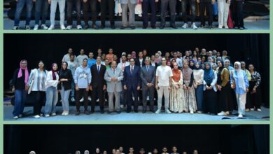 Photo of رئيس جامعة القاهرة يشهد احتفالية تكريم الطلاب المتميزين فى الأنشطة الجامعية تقديرا لتفوقهم ومشاركتهم الفعالة.