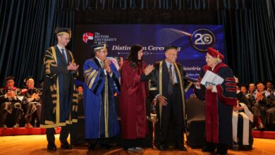 Photo of الجامعة البريطانية في مصر تمنح الدكتوراه الفخرية للسيدة يسرية لوزه _ساويرس و تكرم أوائل الدفعات