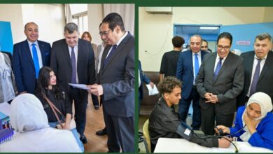 Photo of د.محمد سامى عبدالصادق يتفقد إجراءات الكشف الطبي على طلاب جامعة القاهرة الأهلية بمستشفى الفرنساوى