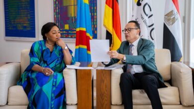 Photo of الدكتور أشرف منصور رئيس أمناء الجامعه الالمانيه يستقبل السيده الاولى لجمهورية الكونغو الديمقراطيه لبحث تعزيز التعاون الأكاديمى والمنح الدراسيه