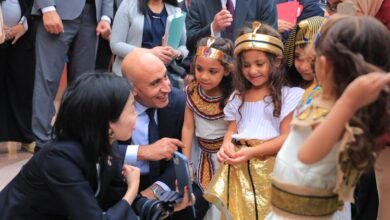 Photo of وزير التربية والتعليم يصطحب الأميرة أكيكو من العائلة الإمبراطورية اليابانية في زيارة للمدرسة المصرية اليابانية بمنطقة زهراء مدينة نصر