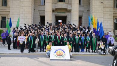 Photo of كلية الاقتصاد والعلوم السياسية تحتفل بتخريج دفعة 2025 وحملة الماجستير والدكتوراه، وتكرم خريجي اليوبيل الذهبي واليوبيل الفضي بقاعة الاحتفالات الكبرى بالجامعة