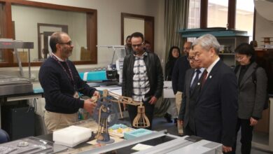 Photo of الجامعة الأمريكية بالقاهرة تستقبل وفد رفيع المستوى من جامعة الصين للاتصالات