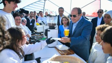 Photo of وفد طلابى من جامعة القاهرة في احتفالية “عيد سعيد” بالعاصمة الجديدة بحضور فخامة الرئيس عبد الفتاح السيسي