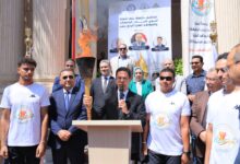 Photo of محافظ القليوبية ورئيس جامعة بنها يشهدان استقبال شعلة أسبوع شباب الجامعات والمعاهد العليا الرابع عشر