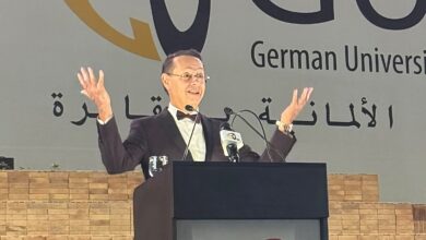 Photo of د. أشرف منصور رئيس أمناء الالمانيه فى الاحتفال بتخريج دفعات جديدة :خريجونا الآن متواجدين في جامعات هارفارد وكامبيردج وMIT