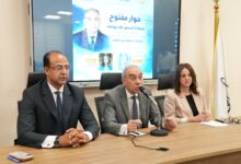 Photo of  السفير علاء يوسف في حوار مفتوح مع طلاب كلية الإعلام بجامعة عين شمس